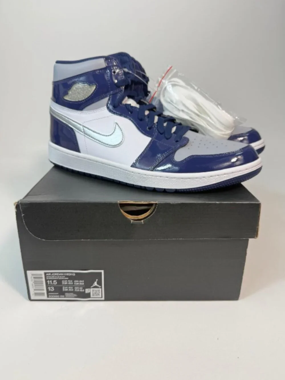 Jordan 1 Retro High Golf Patent Midnight Navy - Size 11.5